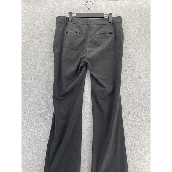 Ann Taylor Women's Pants Devin Fit Solid Gray Size 8 Boot Cut - Picture 7 of 13